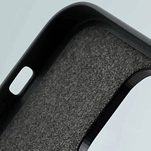 Чехол-накладка Uniq Lyden DS для iPhone 15 Pro, экокожа, синий/черный - 3