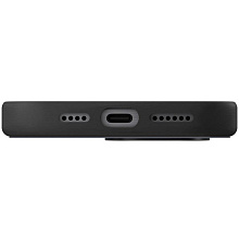 Чехол-накладка Uniq Lyden DS для iPhone 16 Pro Max, экокожа, синий/черный - 3