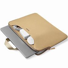 Сумка 14″ Tomtoc Light-A21 Dual-color Slim Laptop Handbag, бежевый - 2