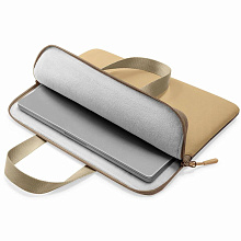 Сумка 14″ Tomtoc Light-A21 Dual-color Slim Laptop Handbag, бежевый - 3