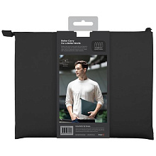 Чехол 14″ Uniq LYON RPET fabric Laptop sleeve (snug-fit), черный - 3