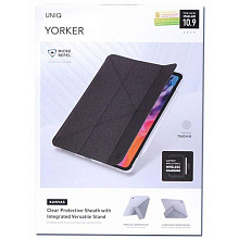 Чехол-книжка Uniq Yorker Kanvas для iPad Air (2020), полиуретан, черный - 2