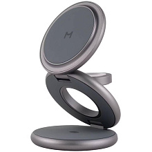 Зарядное устройство беспроводное Magssory Disc Signature Edition Qi2 3 в 1, 22Вт, черный - 0