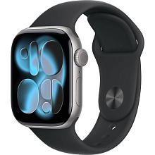 Apple Watch Series 11 GPS 42mm Space Grey Aluminium Case with Black Sport Band - M/L - 0
