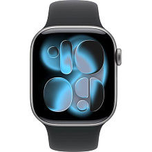 Apple Watch Series 11 GPS 42mm Space Grey Aluminium Case with Black Sport Band - M/L - 1