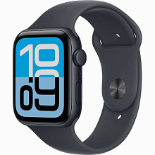 Apple Watch SE 3 GPS 44mm (корпус - полночный черный, ремешок Sport Band темная ночь, размер S/M) - 0