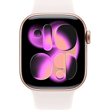 Apple Watch Series 11 GPS 42mm (корпус - розовое золото, ремешок Sport Band светло-розовый, размер S/M) - 1