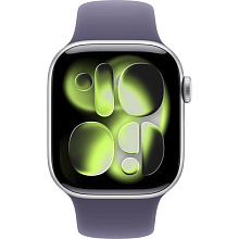 Apple Watch Series 11 GPS 42mm (корпус - серебристый, ремешок Sport Band фиолетовый, размер M/L) - 1