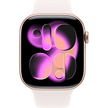 Apple Watch Series 11 GPS 46mm (корпус - розовое золото, ремешок Sport Band светло-розовый, размер M/L) - 1