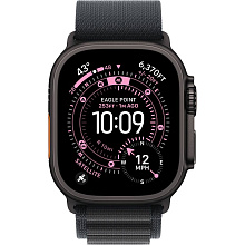 Apple Watch Ultra 3 GPS + Cellular 49mm (корпус - черный титан, ремешок Alpine Loop черный, размер L) - 1