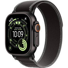 Apple Watch Ultra 3 GPS + Cellular 49mm (корпус - черный титан, ремешок Trail Loop черный, размер M/L) - 0