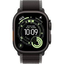 Apple Watch Ultra 3 GPS + Cellular 49mm (корпус - черный титан, ремешок Trail Loop черный, размер M/L) - 1