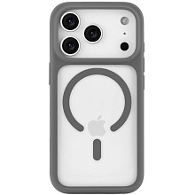 Чехол-накладка uBear Shade для iPhone 17 Pro, полиуретан, серый - 0