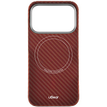 Чехол-накладка uBear Supreme для iPhone 17 Pro, кевлар, оранжевый - 2