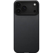 Чехол-накладка Pitaka Ultra-Slim для iPhone 17 Pro Max, кевлар, черный - 0