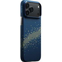 Чехол-накладка Pitaka Ultra-Slim для iPhone 17 Pro Max, кевлар, синее небо - 1