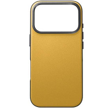 Чехол-накладка Uniq Lyden DS для iPhone 17 Pro Max, экокожа, желтый/серый - 1