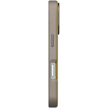 Чехол-накладка Uniq Lyden DS для iPhone 17 Pro, экокожа, желтый/серый - 3
