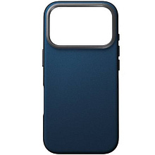 Чехол-накладка Uniq Lyden DS для iPhone 17 Pro Max, экокожа, синий/серый - 2