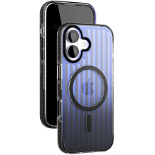 Чехол-накладка VLP Pulse Case для iPhone 17, полиуретан/алюминий, черный - 1