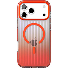 Чехол-накладка VLP Pulse Case для iPhone 17 Pro Max, полиуретан/алюминий, оранжевый - 0