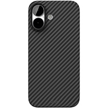 Чехол-накладка VLP Kevlar Case для iPhone 17, кевлар, черный - 0