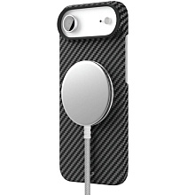 Чехол-накладка VLP Kevlar Case для iPhone Air, кевлар, черный - 1