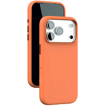 Чехол-накладка VLP Aster Pro для iPhone 17 Pro, силикон, оранжевый - 2