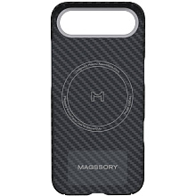 Чехол-накладка Magssory Aramid Frame для iPhone Air, кевлар, черный - 1