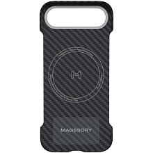 Чехол-накладка Magssory Aramid Zero для iPhone Air, кевлар, черный - 1