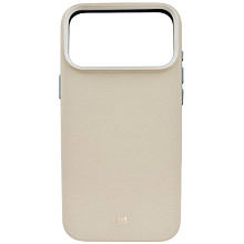 Чехол-накладка Magssory Eco-Leather Case для iPhone 17 Pro Max, экокожа, айвори - 0
