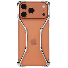 Чехол-накладка YNOT Shell для iPhone 17 Pro Max, авиационная сталь, серебристый - 0