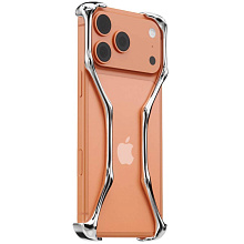 Чехол-накладка YNOT Shell для iPhone 17 Pro Max, авиационная сталь, серебристый - 1