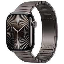 Apple Watch Series 10 + Cellular 46mm (корпус - серый титан, браслет Link серый титан, размер M/L) - 0