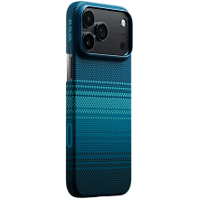 Чехол-накладка Pitaka Ultra-Slim для iPhone 17 Pro Max, кевлар, синий - 0