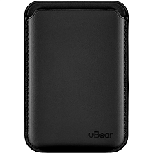 Чехол-бумажник uBear Shell Case, экокожа, черный - 0