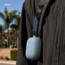 Чехол Elago Silicone Hang голубой, для AirPods Pro 3 - 1