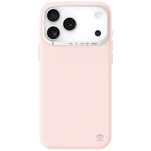 Чехол-накладка PYNANA Starry Series Swarovski для iPhone 17 Pro Max, полиуретан/экокожа, розовый - 0