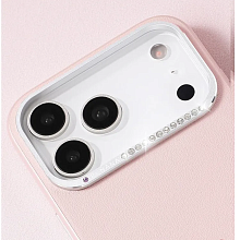 Чехол-накладка PYNANA Starry Series Swarovski для iPhone 17 Pro Max, полиуретан/экокожа, розовый - 1