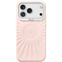 Чехол-накладка PYNANA Starlight Series для iPhone 17 Pro Max, экокожа, розовый - 0