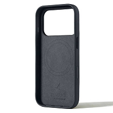 Чехол-накладка Mujjo Leather для iPhone 17 Pro, кожа, серый - 2