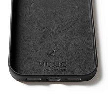Чехол-накладка Mujjo Leather для iPhone 17 Pro Max, кожа, черный - 3