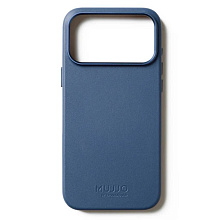 Чехол-накладка Mujjo Leather для iPhone 17 Pro Max, кожа, синий - 0