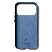 Чехол-накладка Mujjo Leather для iPhone 17 Pro Max, кожа, синий - 3