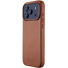Чехол-накладка Mujjo Leather для iPhone 17 Pro Max, кожа, коричневый - 1