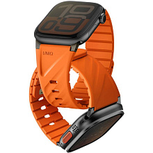 Ремешок Uniq FLUO 40/41/42/44/45/46/49mm, силикон, оранжевый - 1