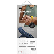 Ремешок Uniq FLUO 40/41/42/44/45/46/49mm, силикон, желтый - 3