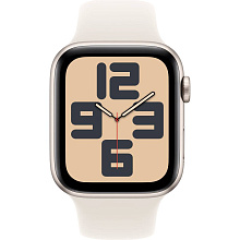 Apple Watch SE GPS 44mm (корпус - сияющая звезда, ремешок Sport Band сияющая звезда, размер S/M) - 1