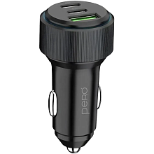 Зарядное устройство автомобильное PERO AC07, 66Вт, черный - 1