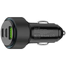 Зарядное устройство автомобильное PERO AC07, 66Вт, черный - 2